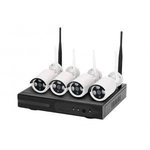 Kameraövervakningssystem med 4 kameror och NVR Refurbished