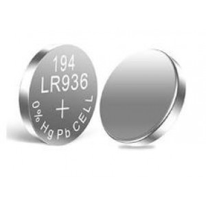 Knappcellsbatteri AG9 som också har dessa beteckningar: SG9, V9GA, G9A, 9GA, SB-BU, LR936, L936, 194, GP194, 280-17, LR45, SR45, V394, SR936SW, V394, D394, G9