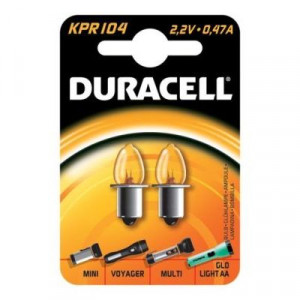 Lampa liten sockel 2.2V 0.47A Duracell 2-pack KPR104