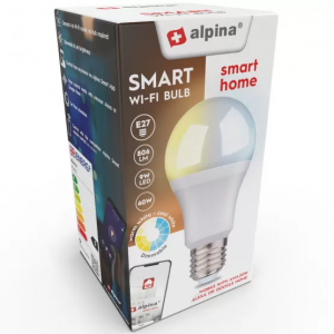 Lampa E27 WiFi Smart LED RGBW 9W 806 lm Alpina