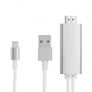 Lightning HDMI kabel 2m vit Lightning-HDMI-2V