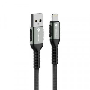 Lightning - USB-A kabel 1.2m Svart Slitstark