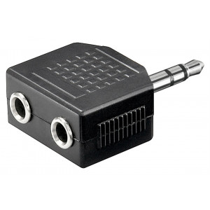 Ljudadapter 3.5mm - 3.5mm x2 (ha-ho) splitter