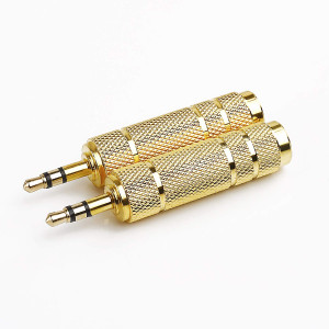 Ljudadapter 6.35mm - 3.5mm (ho-ha) GOLD