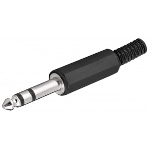 Ljudkontakt 6.35mm stereo hane