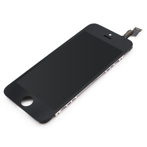 Glas iPhone 5/5S/SE - Svart Hög kvalitet Grade AAA MB-IP-TOLCDIP5SE