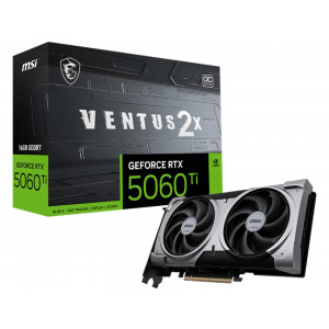 Grafikkort GeForce RTX 5060 Ti 16GB GDDR7 MSI Ventus 2X OC PLUS 4711377334471