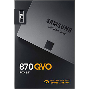 SSD - 1TB Samsung 870 QVO MZ-77Q1T0BW