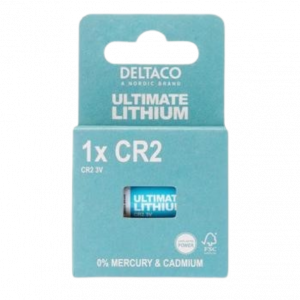 Batteri CR2 - Deltaco Ultimat Litiumbatteri 3V