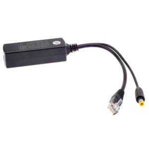 POE-splitter adapter 48V in, 12V ut POE-splitter
