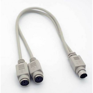 PS2 splitter kabel ha-ho-ho PS/2 fördelare adapter