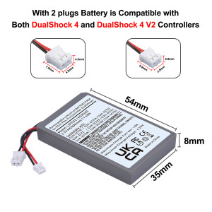 PS4-kontrollbatteri för PlayStation DualShock 4 V1 V2 KCR1410 LIP1522 CUH-ZCT1E CUH-ZCT2