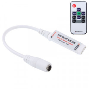RGB LED Fjärrkontroll med DC-kontakt 12V 101639