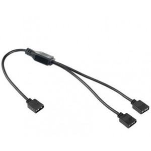 RGB LED Fläktkabel 3-pin 5V splitter 1 till 2 hona 101653