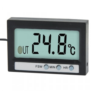 Thermometer Digital In-/Utomhus med Klockfunktion