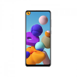 Skärm Samsung Galaxy A21s SM-A217F svart med ram Original