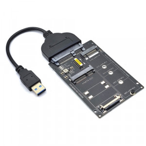 SATA till mSATA eller M.2 NGFF adapter med USB 102452