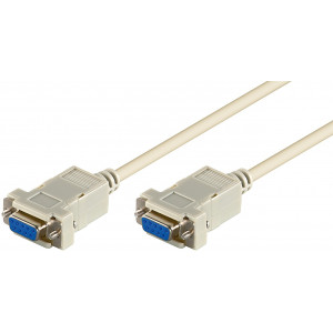 Seriell kabel DSub 9-pin RS-232 ho-ho 2m nollmodem