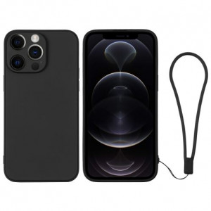 Skal iPhone 12 PRO - Silikonskal Kameraskydd Svart 101790