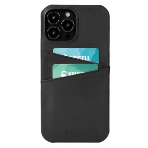 Skal iPhone 13 PRO MAX - Krusell Läder Svart 62480