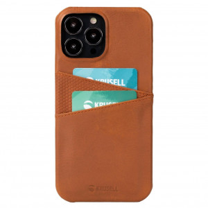 Skal iPhone 13 PRO MAX - Krusell Läder Brun 62476