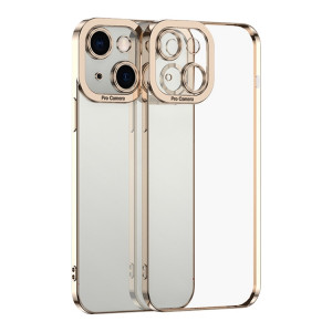 Skal iPhone 15 - Transparent Galvaniserat Guld 102547
