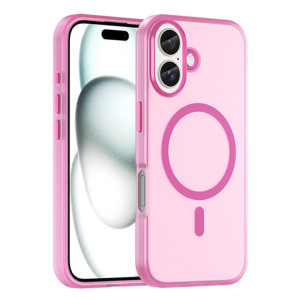 Skal iPhone 16 - MagSafe Frostad Transparent Rosa