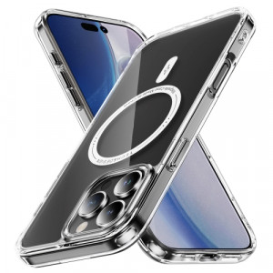 Skal iPhone 16 Pro - Transparent Stöttålig Magsafe