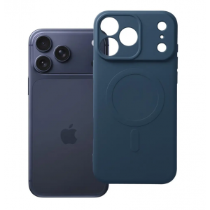 Skal iPhone 17 Pro Max / iPhone 18 Pro Max - Silikon Magsafe Blå