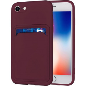 Skal iPhone 8/7/6S/6/SE2020/SE2022 Kortplats Brun SK-i159