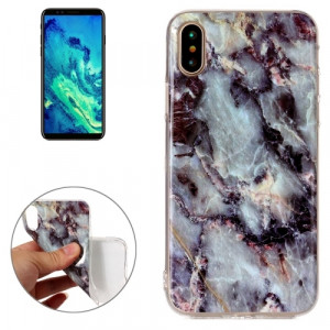 Skal iPhone X/XS - TPU Marmor Brun SK-i088