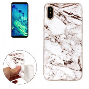 Skal iPhone X/XS - TPU Marmor Vit SK-i090