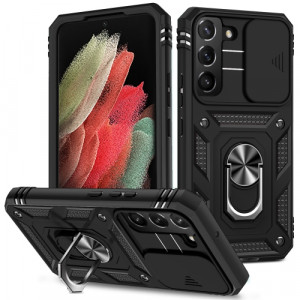 Skal Samsung Galaxy S22 Skjutbar Kameraskydd Armor