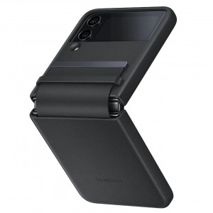 Skal Samsung Galaxy Z Flip4 Leather Svart Original (FYND)