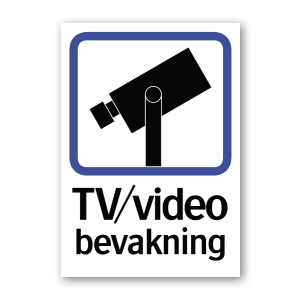 Kamerabevakningsskylt
