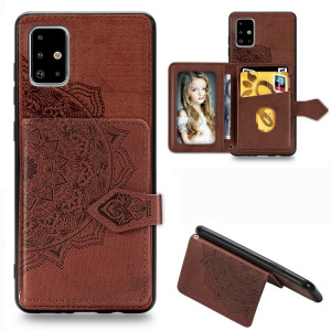 Skal - Samsung Galaxy A51 Kortplats Mandala Brun Skal-A51-26