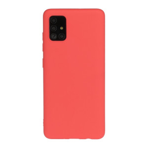 Skal - Samsung Galaxy A71 Silikonskal Röd Skal-A71-33