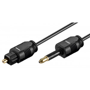 Toslink - 3.5mm Mini Toslink Ljudkabel 1m GOLD