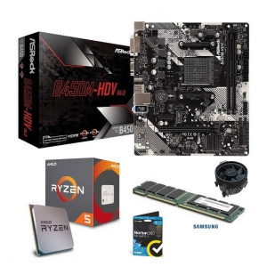net2world Uppgraderingspaket - AMD AM4 Ryzen 5 + MK + 8GB