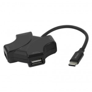 USB-C - USB-A Hubb 4-port Deltaco USBC-HUB205