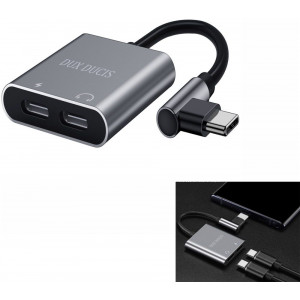 USB-C - USB-C + USB-C Ljud Adapter Dux Ducis