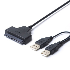 USB dockning för 2.5 tum hårddisk och SSD. Plug and Play. Extra USB-anslutning för strömmen.