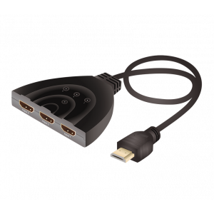 Qnect 103114 HDMI Switch 3-portar 4K (3 in - 1 ut) 