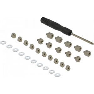 M2 skruvar Kit med 31 delar för M.2 SSD, DeLock 18288 Bit Set