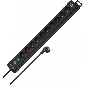 - The stable top design socket strips made of extremely break-resistant special plastic.- Elegant, slim, timeless in high-quality design.- Safety sockets at a 45° angle, also for angled plugs.- Illuminated safety switch, two-pole on/off switchable.- Handy