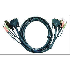1.8M USB DVI-D Single Link KVM Cable 2L-7D02U