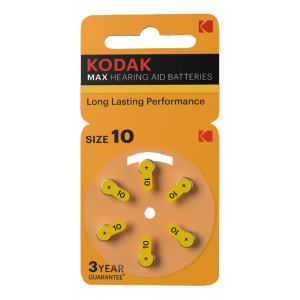 Batterier Hörapparat 10 PR70 6-pack - Kodak