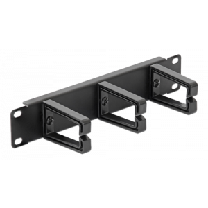 10" Cable management panel, black 43342