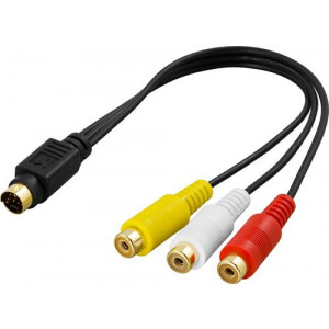 Adapter Svideo 7-pin - RCA x 3 (Audio & Video)