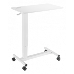OFFICE Höjdjusterbart sidobord, gasfjäder, 712 - 1062 mm, vit DELO-0110